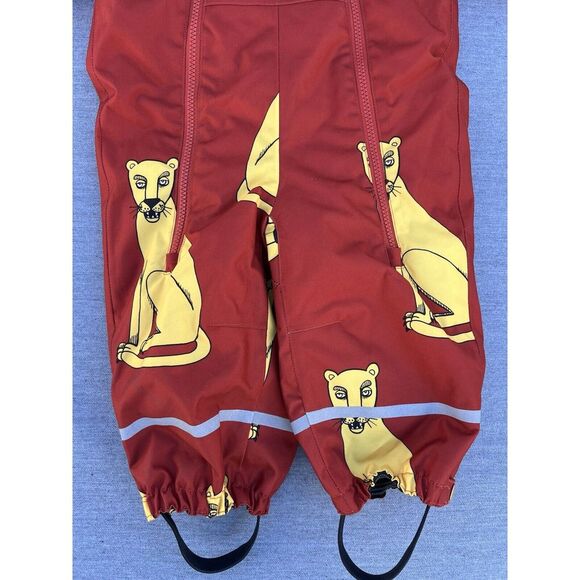 mini rodini Alaska Cougars Baby Overall Burnt Orange 74 / 6-9 Months - Picture 2 of 12